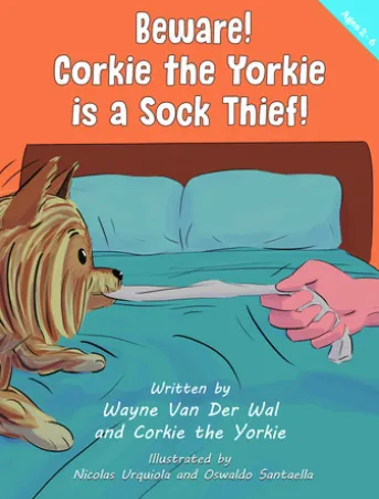 Beware! Corkie the Yorkie is a Sock Thief!