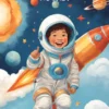 Jake and His Trip to Space in His Rocket