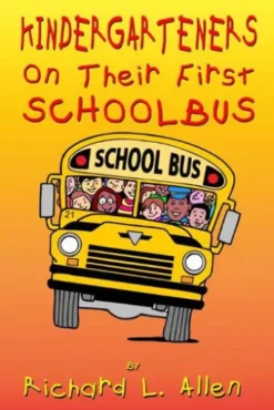 Kindergarteners On Their First School Bus