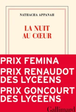 La nuit au cœur - Prix Femina 2025 - Prix Goncourt des Lycéens 2025 - Prix Renaudot des Lycéens 2025