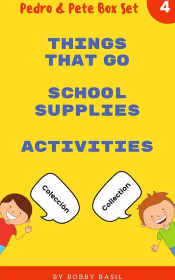 Learn Basic Spanish to English Words: Things That Go • School Supplies • Activities
