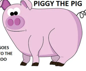 piggy the pig goes to the zoo