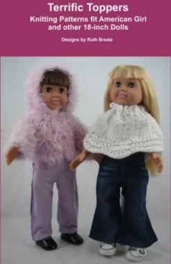 Terrific Toppers, Knitting Patterns fit American Girl and other 18-Inch Dolls