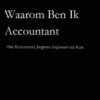 Waarom Ben Ik Accountant